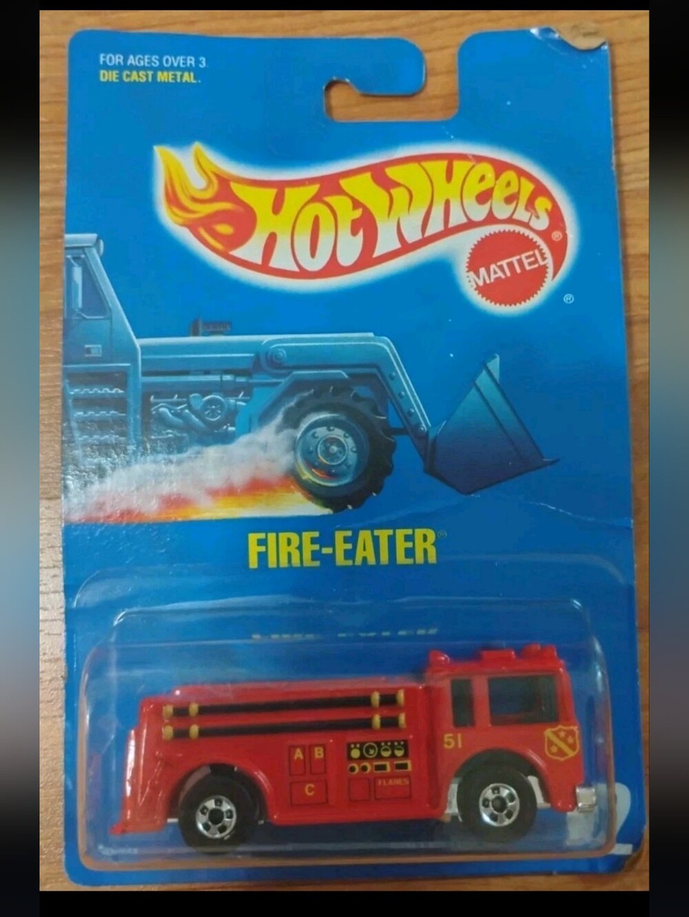 1991 Hot Wheels By Mattel Fire Eater Collector Number 82 Fire Truck Die Cast